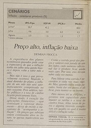 Demian Fiocca coluna Folha de São Paulo